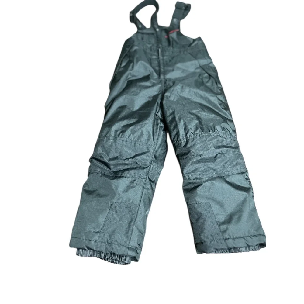 Kids Weatherproof Snow Bib Ski Pants Size 3T Black Insulated Waterproof‎